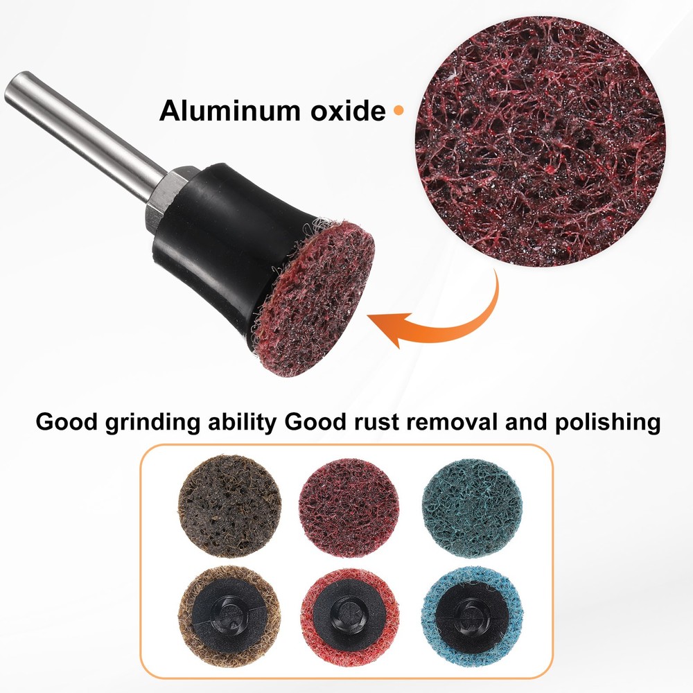 27pcs Quick Change Discs Set 1" Roll Lock Sanding Discs Coarse/Medium/Fine Grits