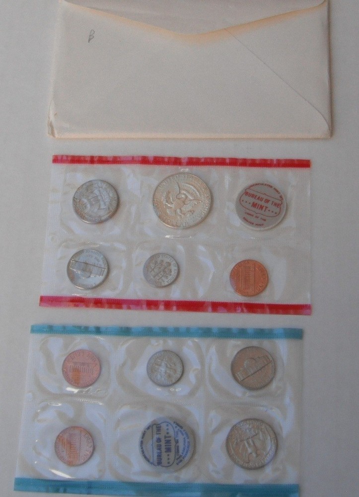 3 Mint Sets-1970 US government issue-includes scarce 1970-D half--part silver