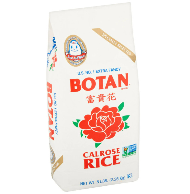 Botan Calrose Rice, 5 lb Bag