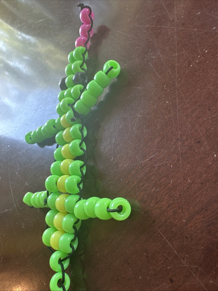 Handmade Kandi Pony Bead Lizard or Gecko