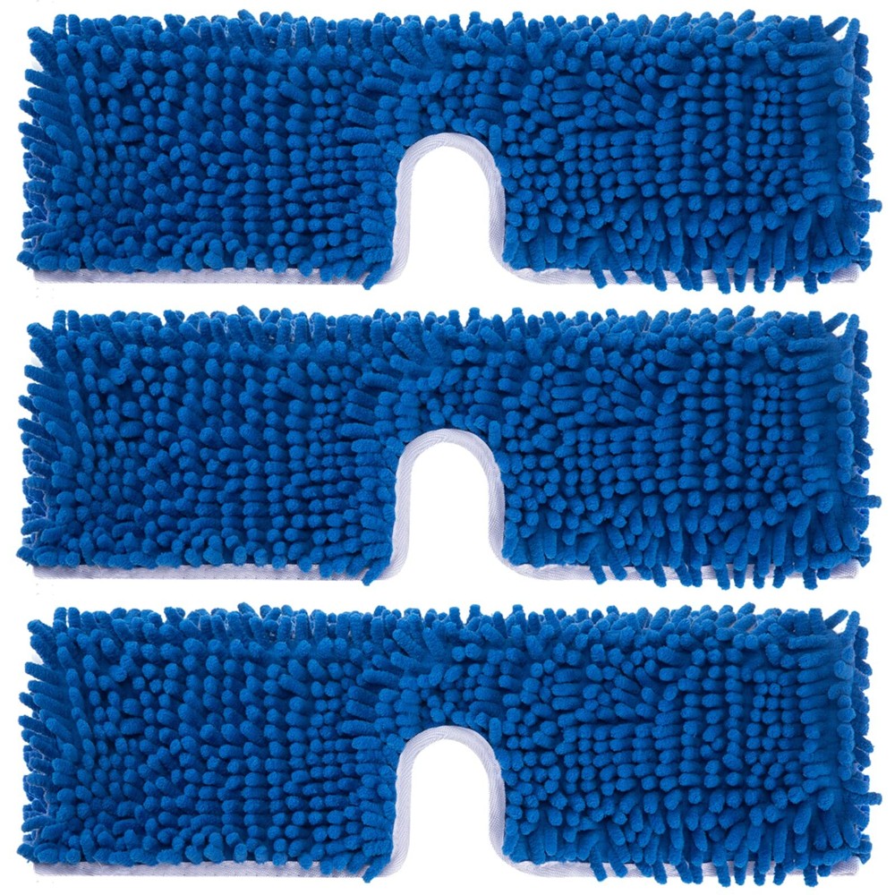 3 Pack Mop Refills Compatible For Duaaction Microfiber Mop Mop Heads Replacement