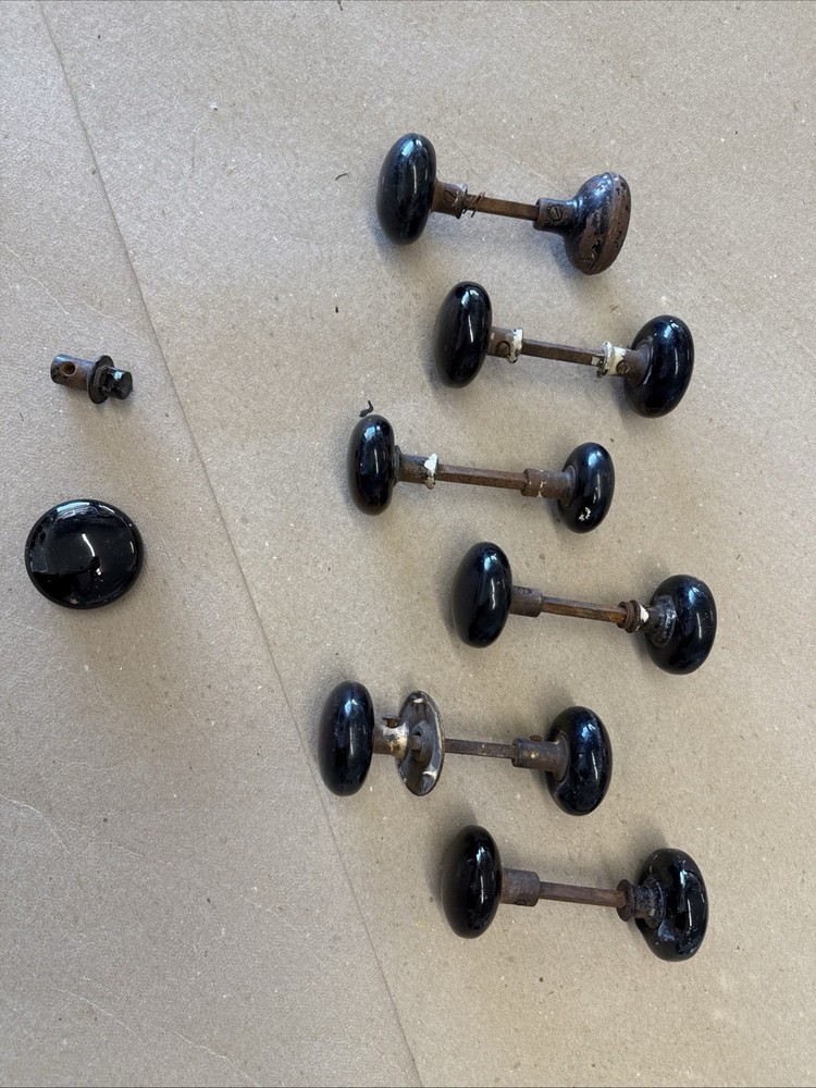 Black Vintage Door Knobs 6 available pricing is set for one unit