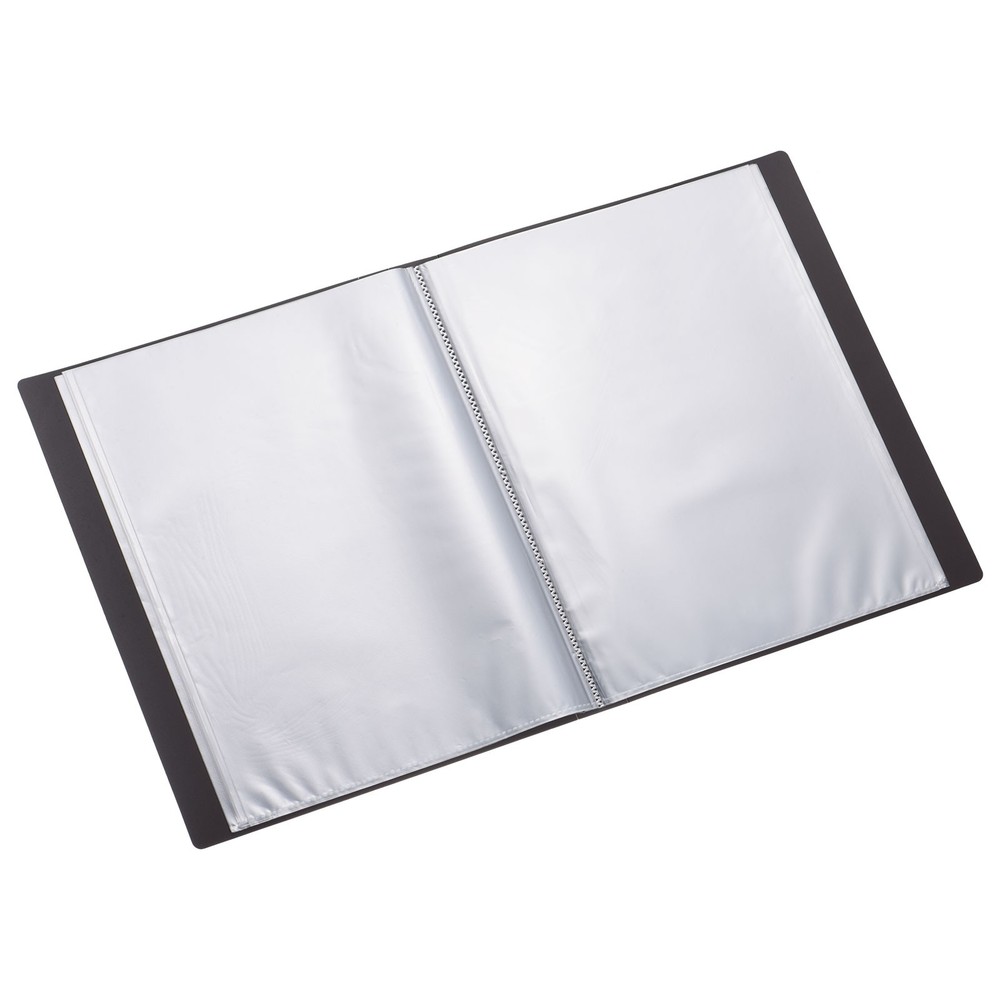9x12" Binders with Plastic Sleeve, PP 60 Pocket File Protector, Brown
