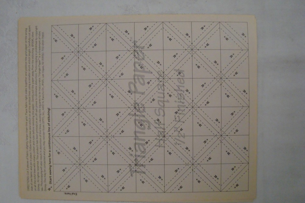 Half Square Triangle Paper ~ Variety Pack ~ READ