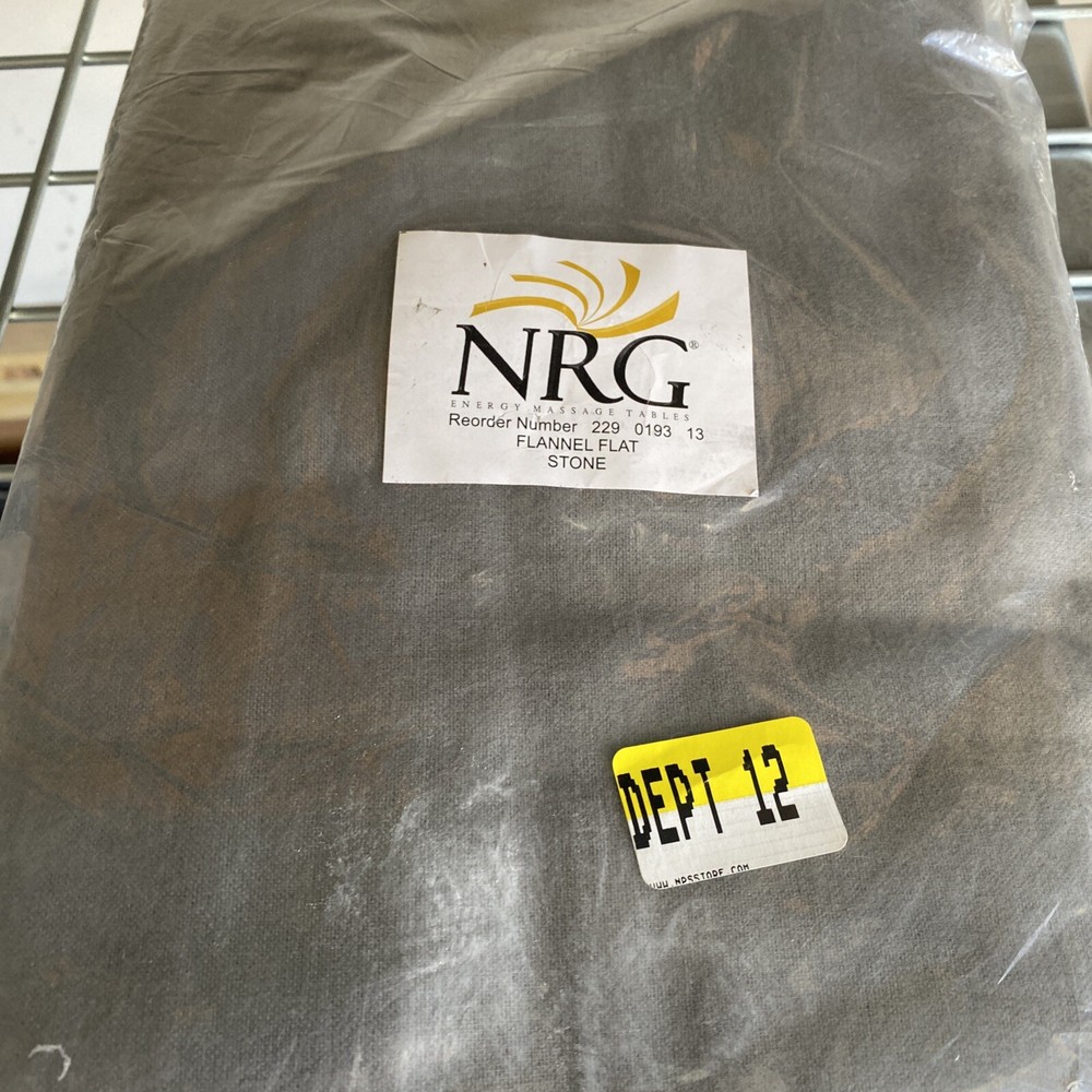 NRG ENERGY MASSAGE TABLE MICROFIBER FLAT Sheet Stone (b62)