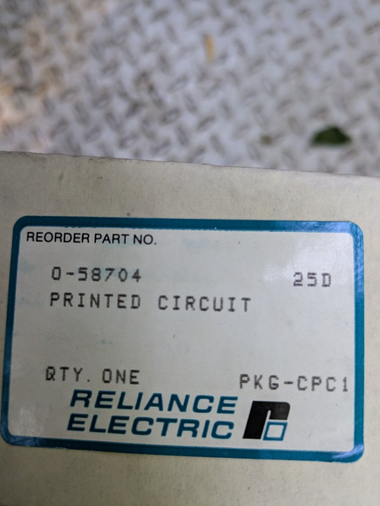 Reliance 0-58704 Circuit Driver Interface Printed Circuit Board