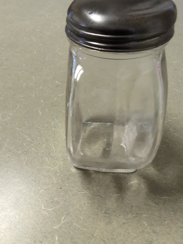 Vintage Clock Face Bottle with Lid