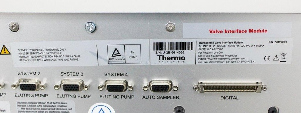 Thermo Scientific Transcend II Valve Interface Module 5012.0021 (3375022)