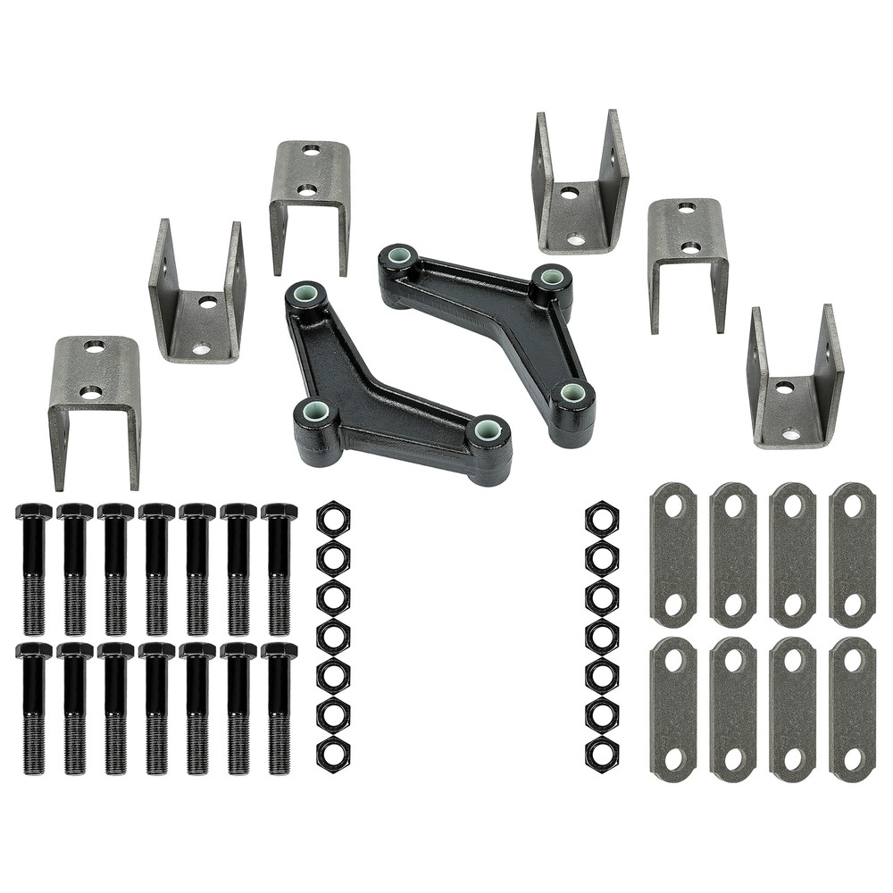 Tandem Trailer Axle Suspension Kit W/Leaf Spring Equalizer Shackle Strap 3500LB