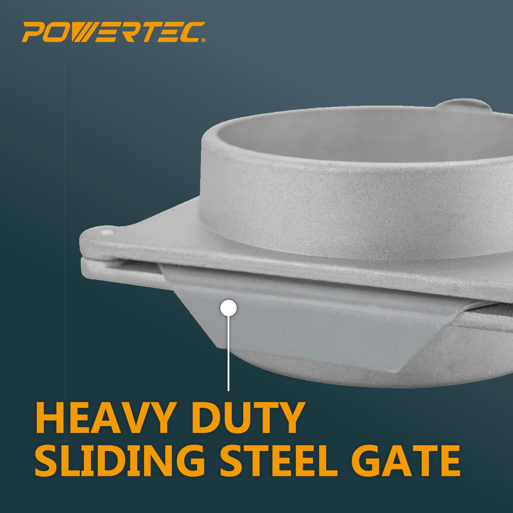 POWERTEC Aluminum Blast Gate 5" (70166)