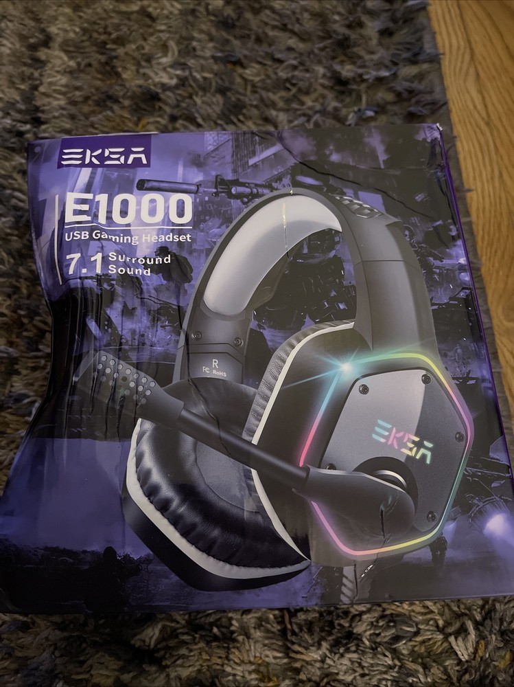 Eksa E1000 USB gaming headset new damaged box
