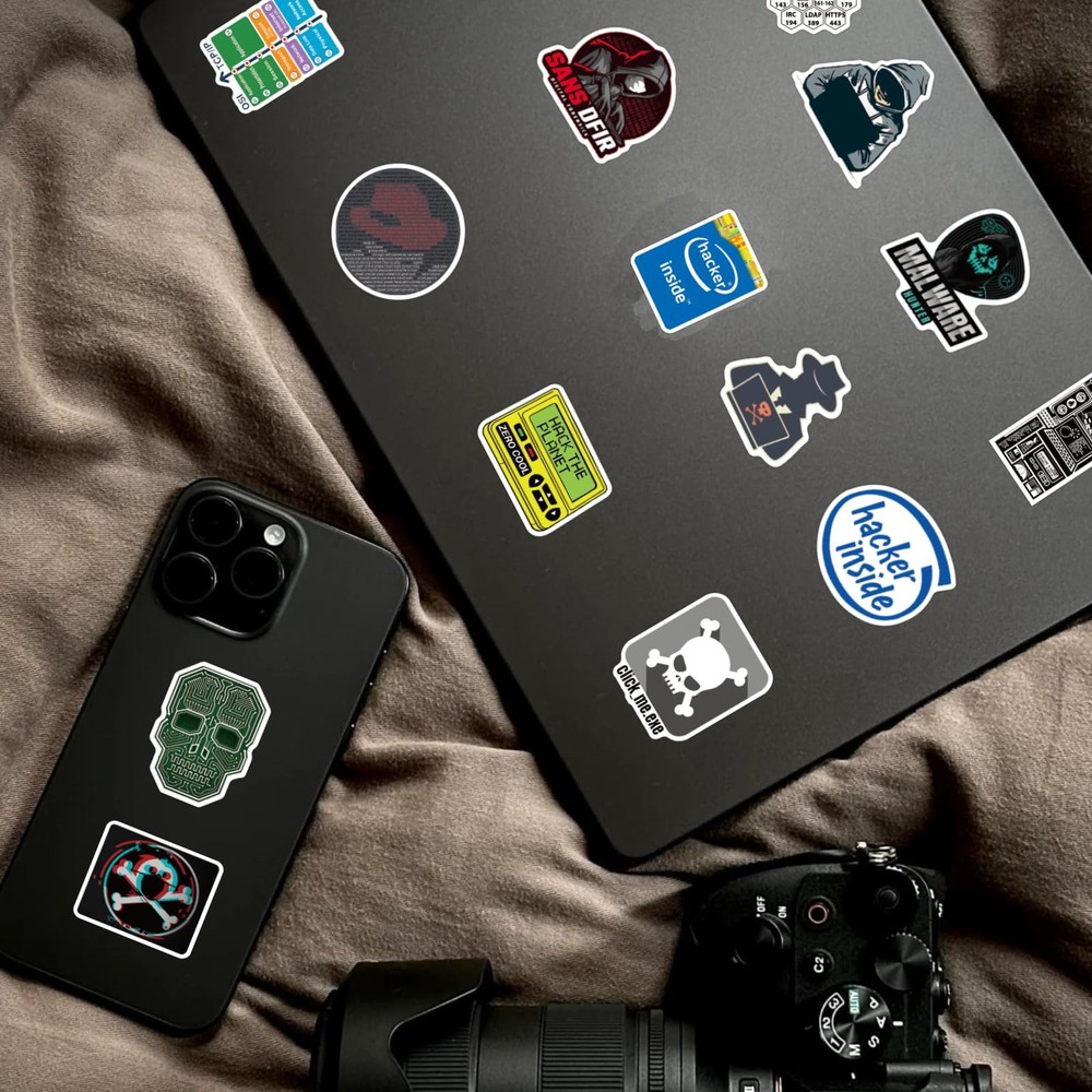 50PCS Hacker Stickers Pack - Cool Programming for Developers,