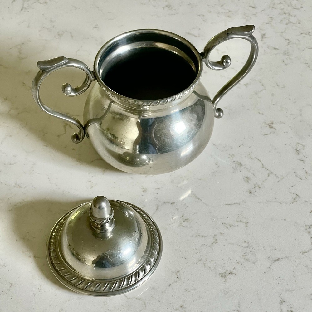 Vintage Silverplate Covered Sugar Bowl