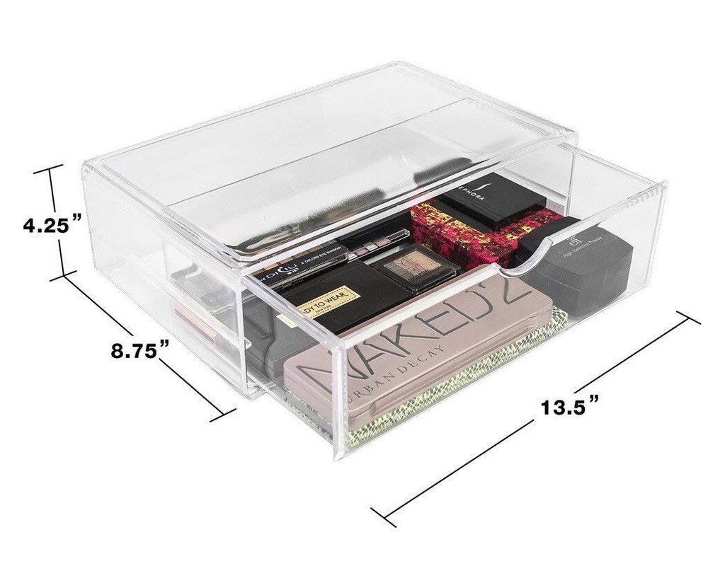 Stackable Cosmetic Organizer 13.5" Extra Wide - 1 Drawer (XL)