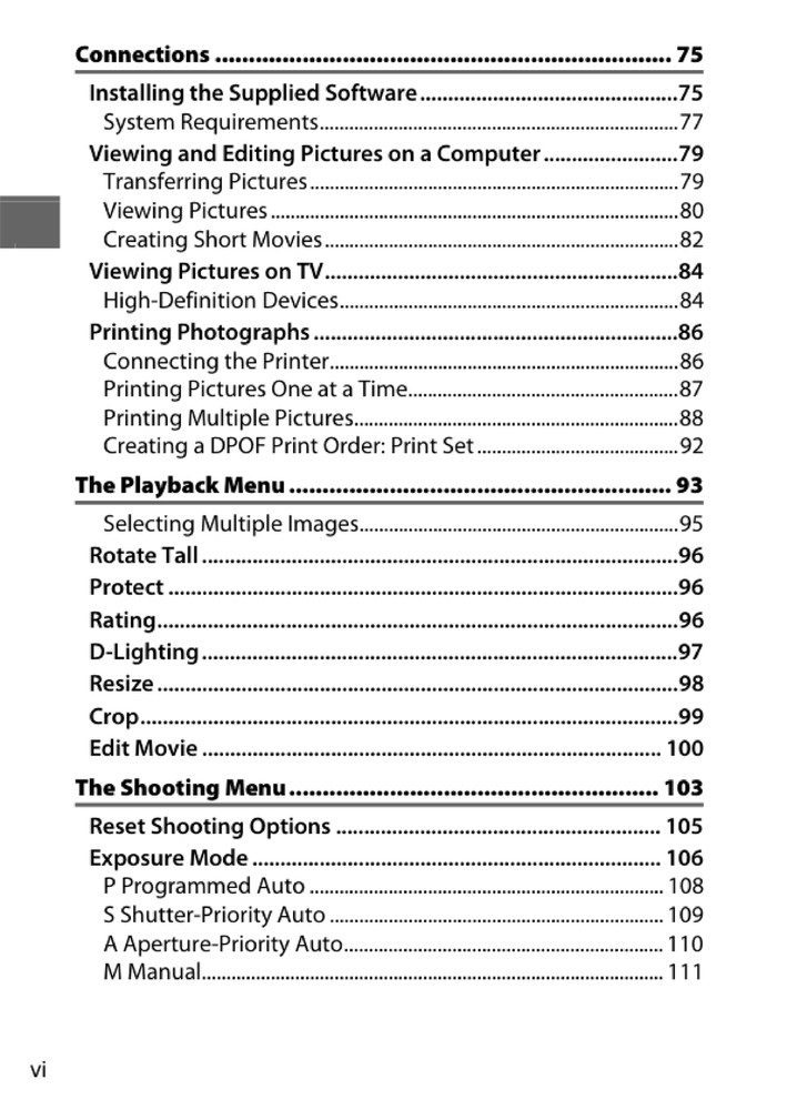 Nikon 1 J1 — User Reference Manual Guide — 1/2 Size, 5.5" x 8.5" Small Compact