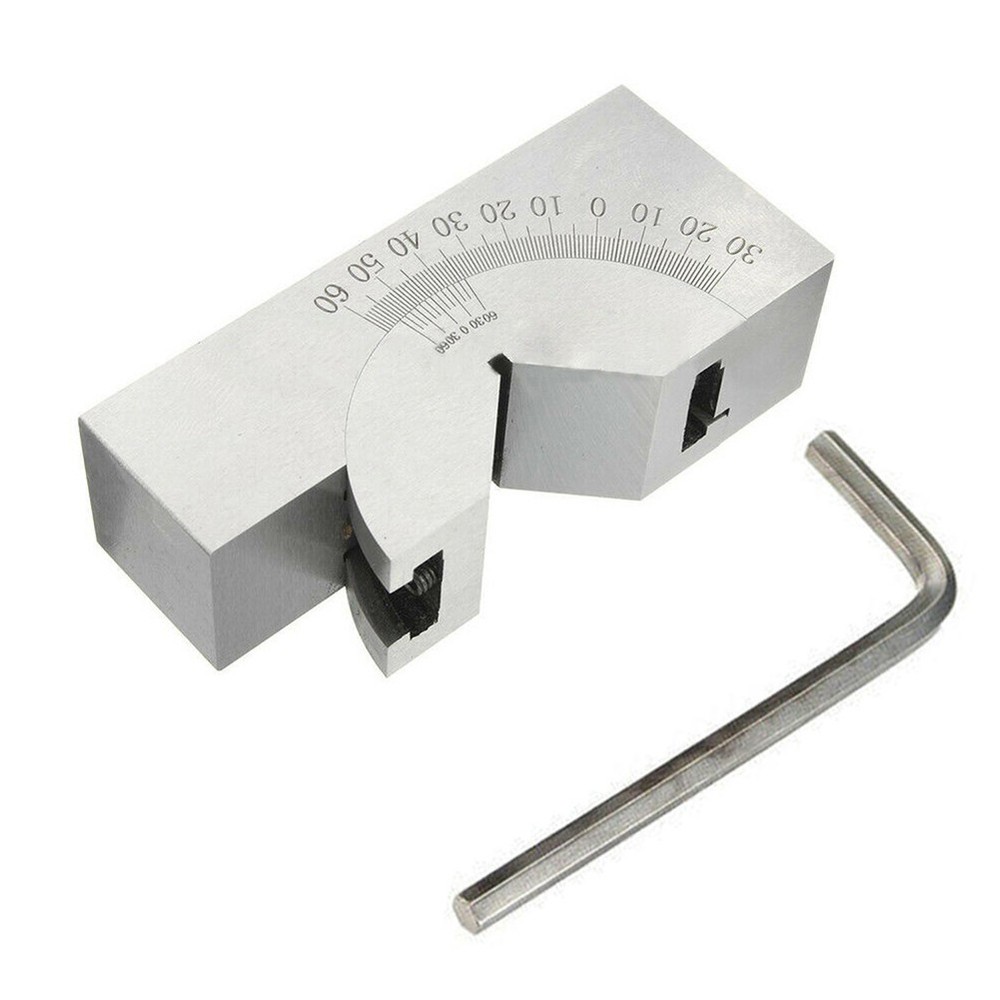Adjustable Steel Angle Block Tool for Machining and Testing Workpieces
