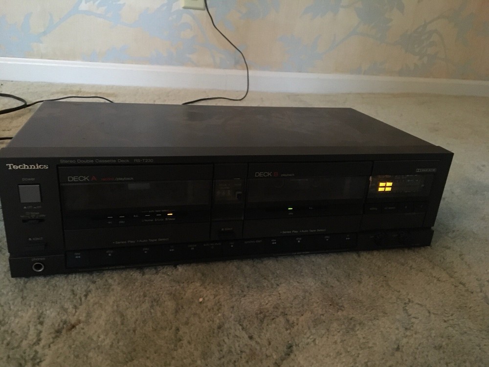 Technics RS-T230 Double Cassette Deck Tape Player