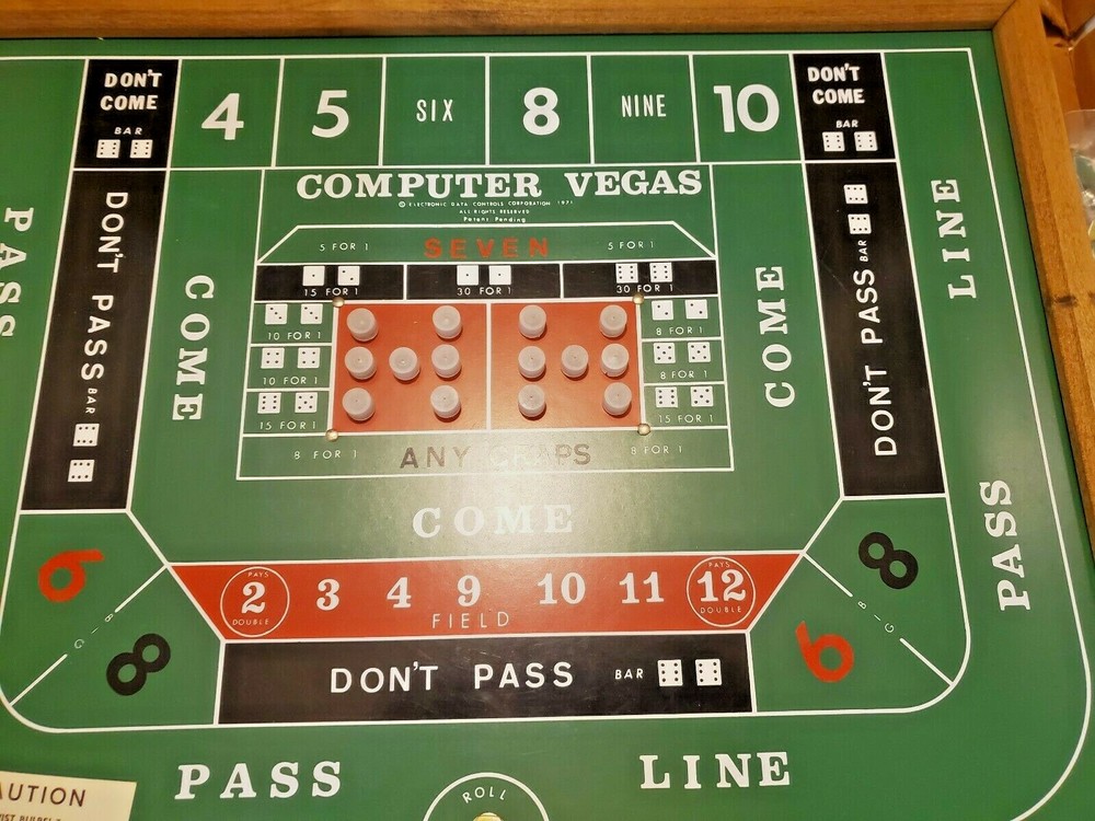 Vintage Working 1971 Computer Vegas Crap Shooting Game Electronic Data Controls