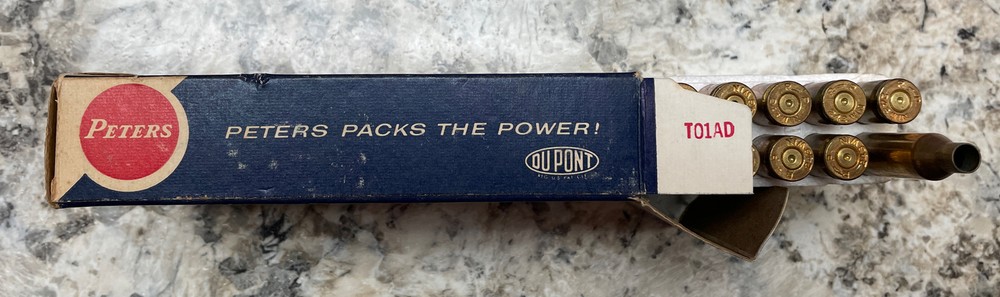 Vintage PETERS Ammo Box Empty Shells 243 Win