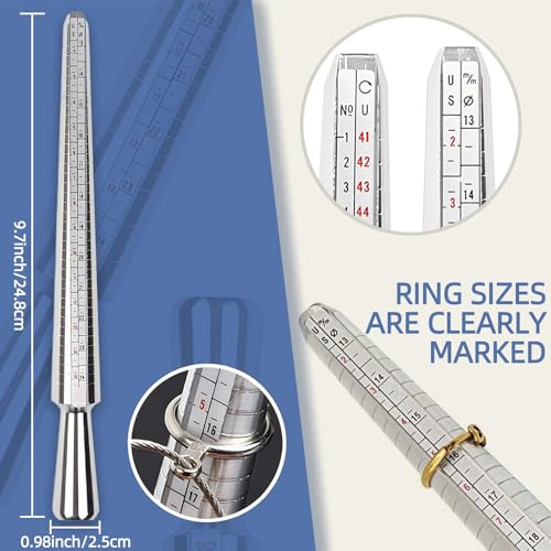 Ring Sizer Mandrel Ring Making Tool Ring Shaper Tool Fix Bent Rings Metal Size