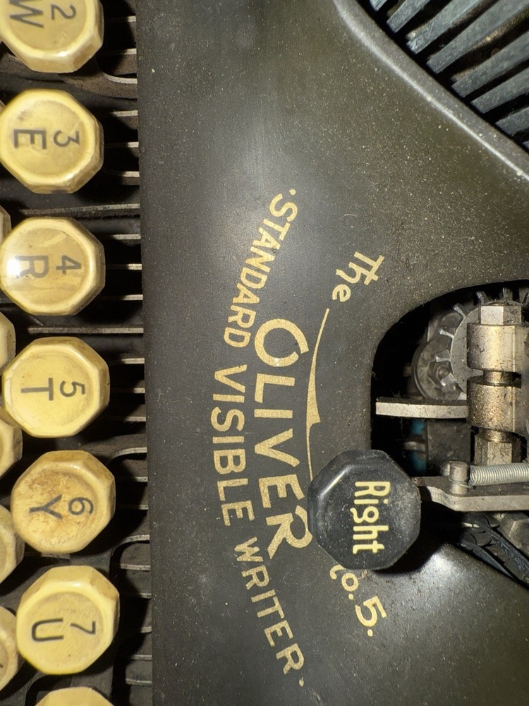oliver no #5 typewriter 1898