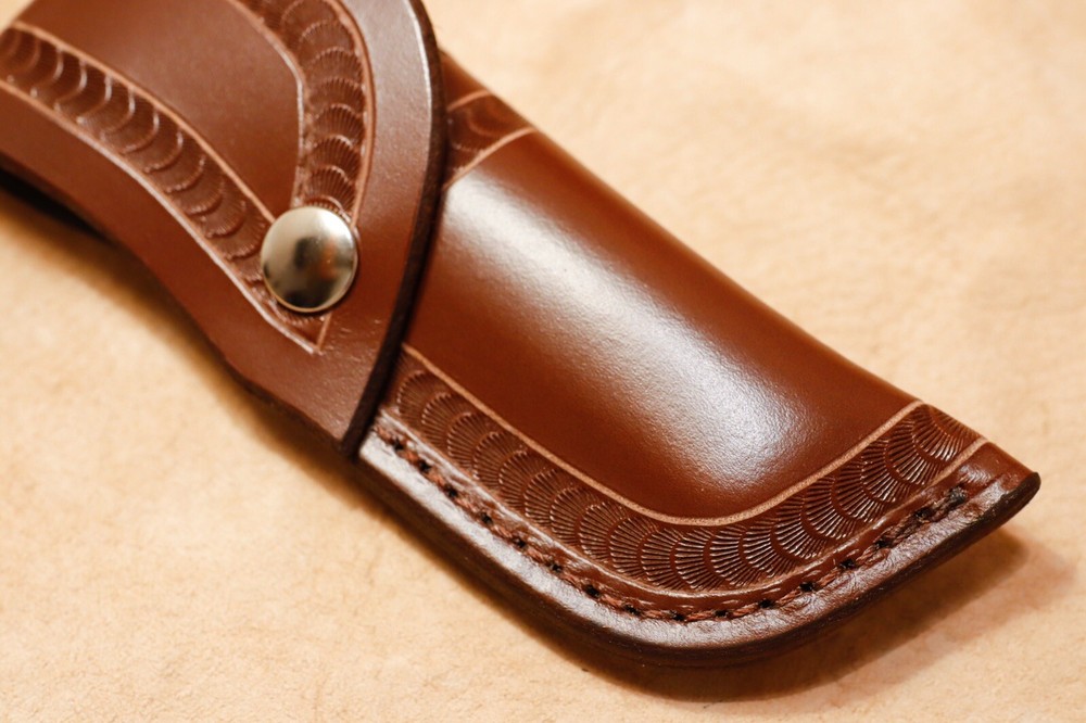 Custom Leather Sheath for Buck 110
