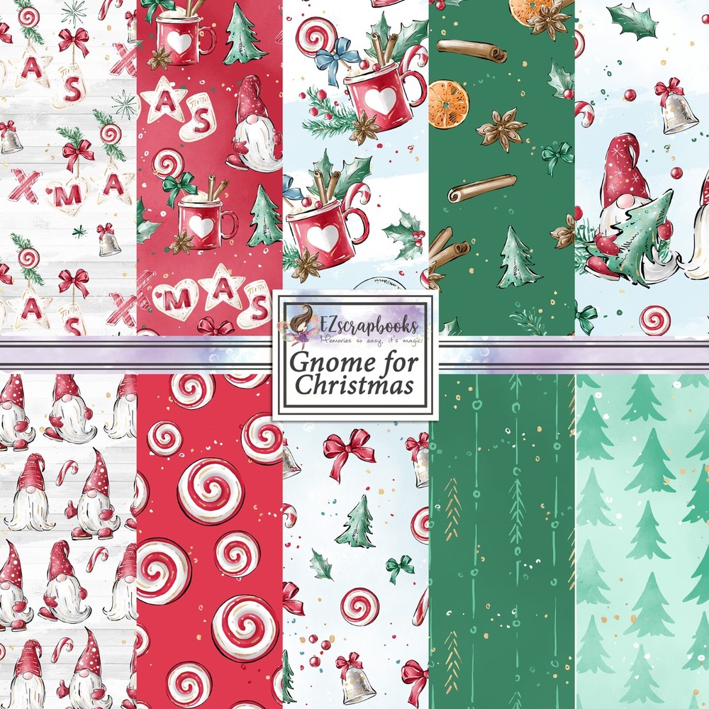 GNOME FOR CHRISTMAS - Paper Pack