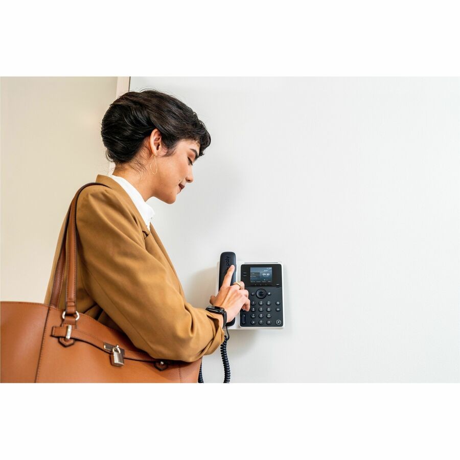 Poly Edge E100 IP Phone - Corded - Corded - Desktop, Wall Mountable (82m86aa)