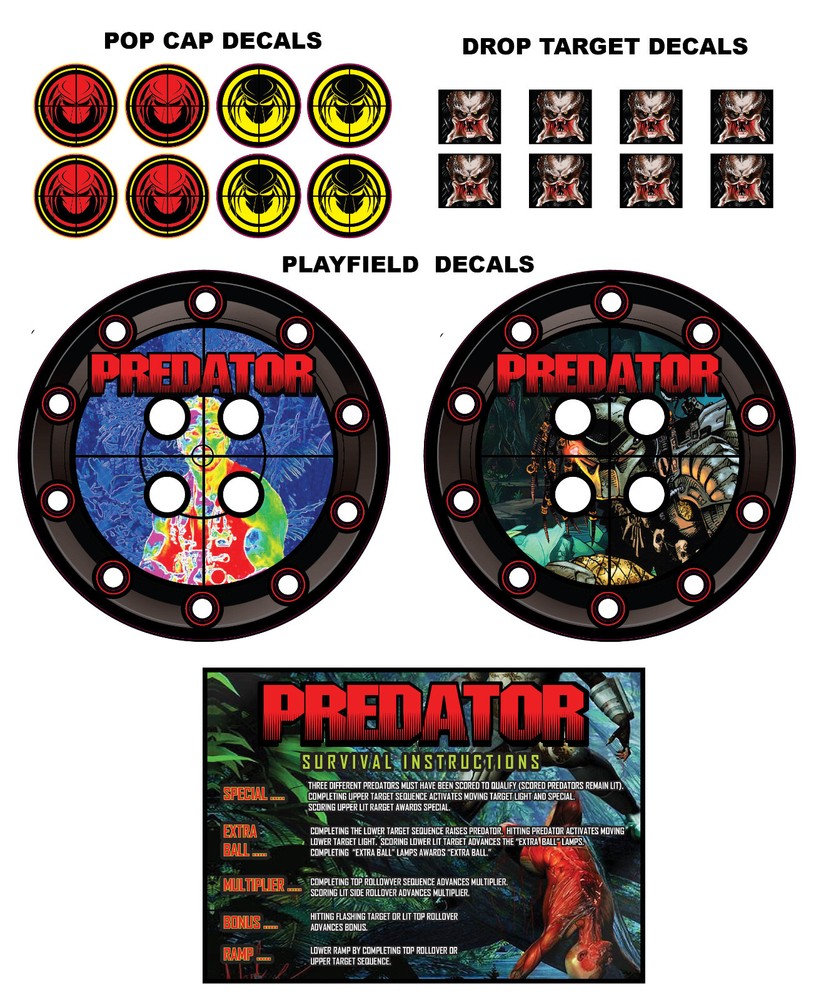 Raven Pinball Predator Kit HIGHEST QUALITY RESOLUTION!