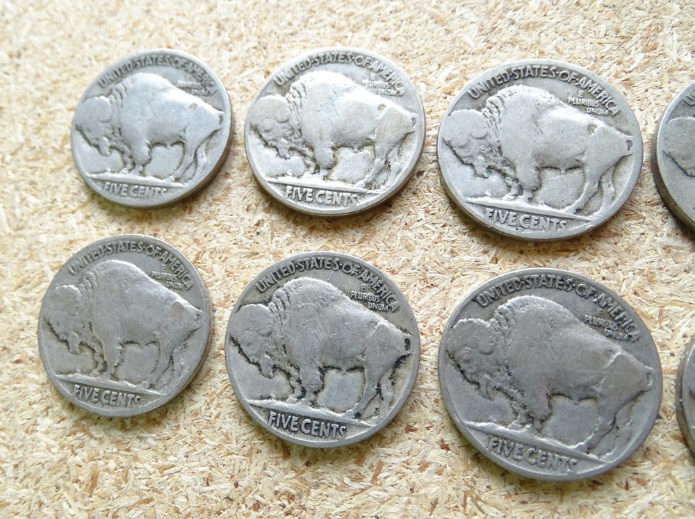 8 Assorted Buffalo Nickels / FedEx FS / 414933_8bn