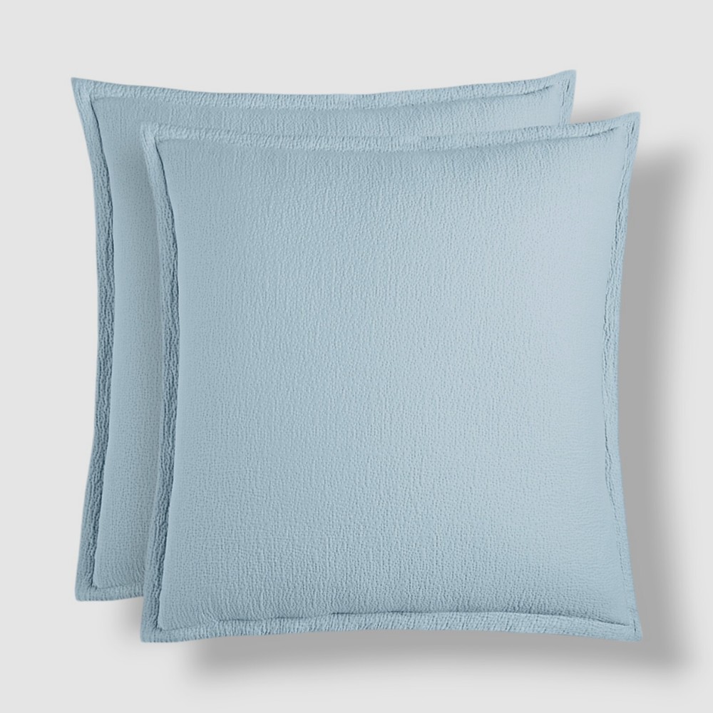 Sky Textured Matelasse Euro Sham Set