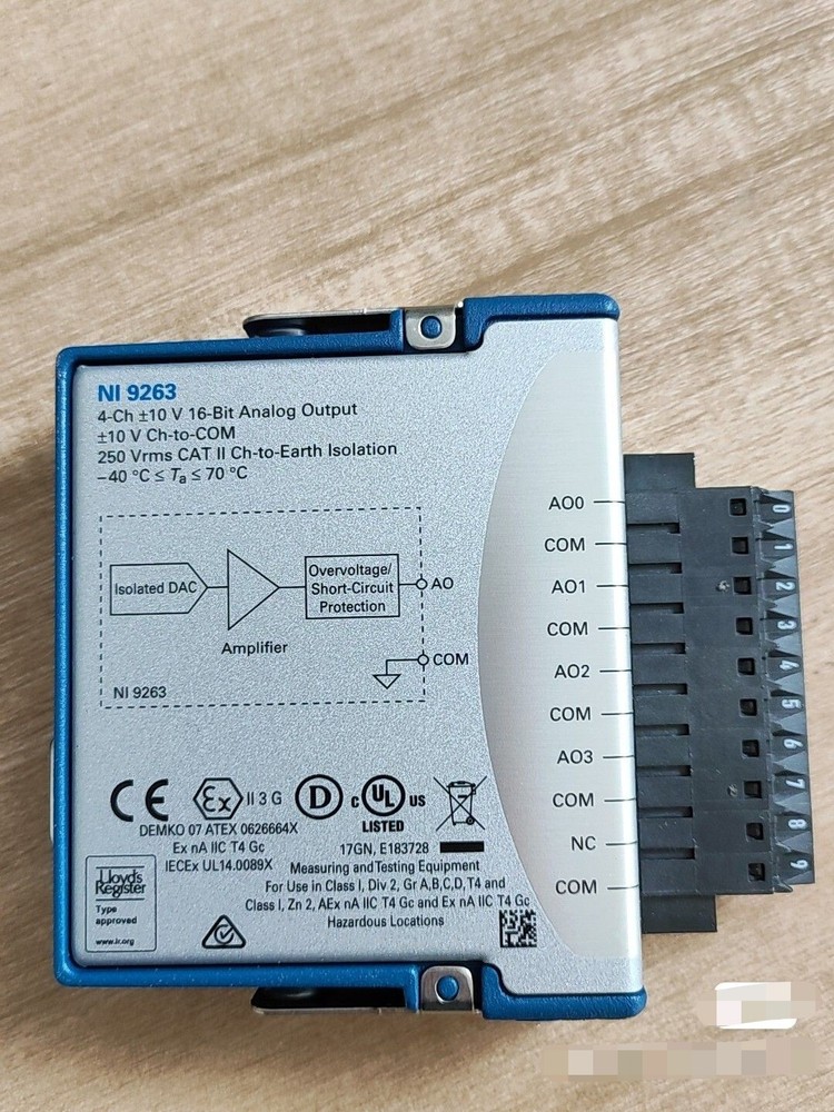 National Instruments NI 9263 cDAQ Analog Output Module Used