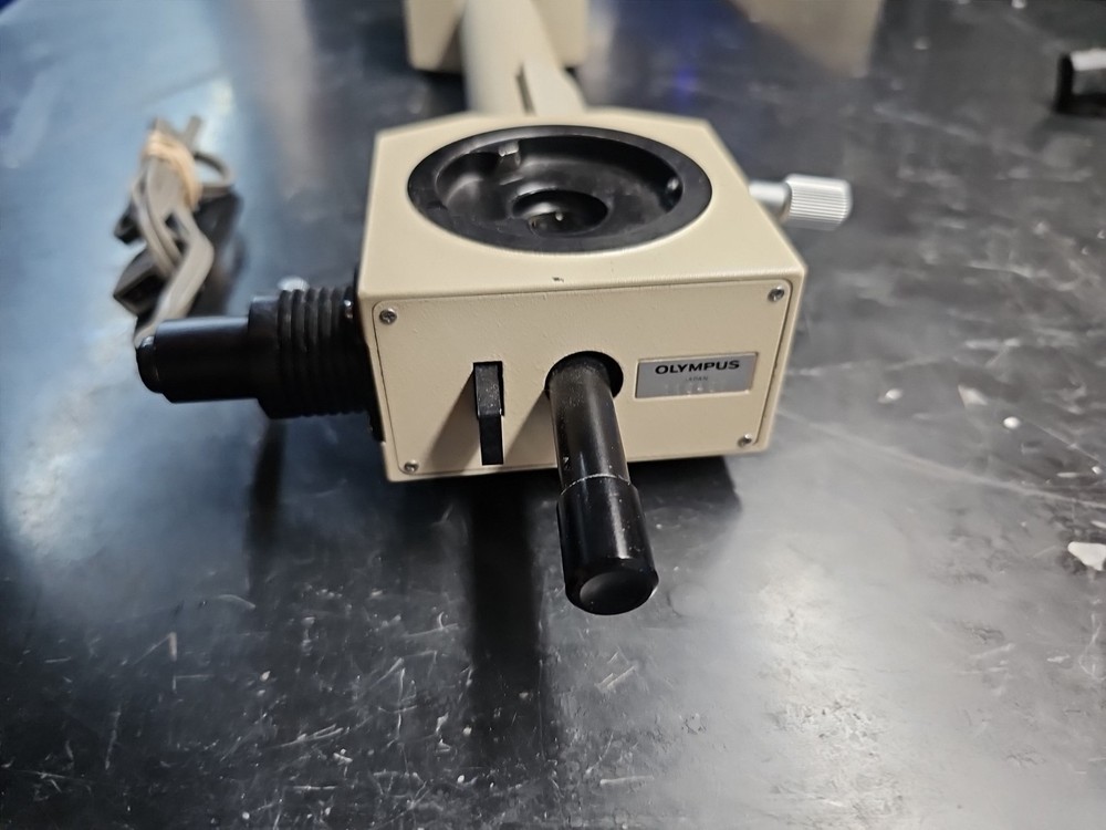 Olympus BH Microscope Dual Head Splitter Tube With Light