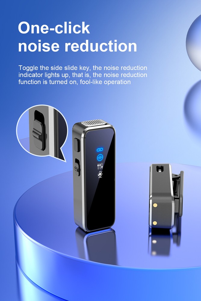 Wireless Lapel Microphone With Charging Box For Android Iphone IOS Mobile Phone