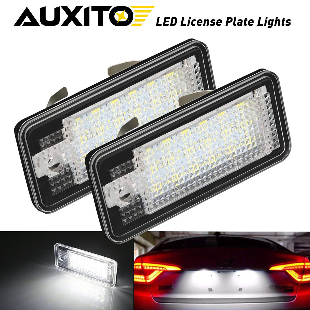 LED License Plate Lights Replacement For Audi A3 S4 A4 A6 A8 Quattro Canbus