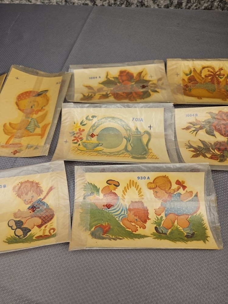 9 vtg duro Decorative Transfers #6