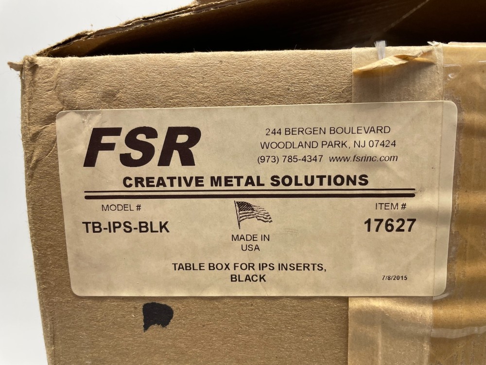 FSR TB-IPS-BLK Tilting Table Box for IPS Inserts (17627)
