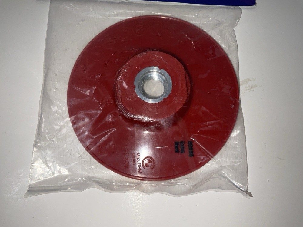 NIP 3M Disc Back-up Pad Ribbed - Extra Hard - Red - 88655