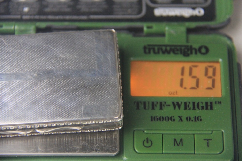 Vintage 800 Silver Compact Box