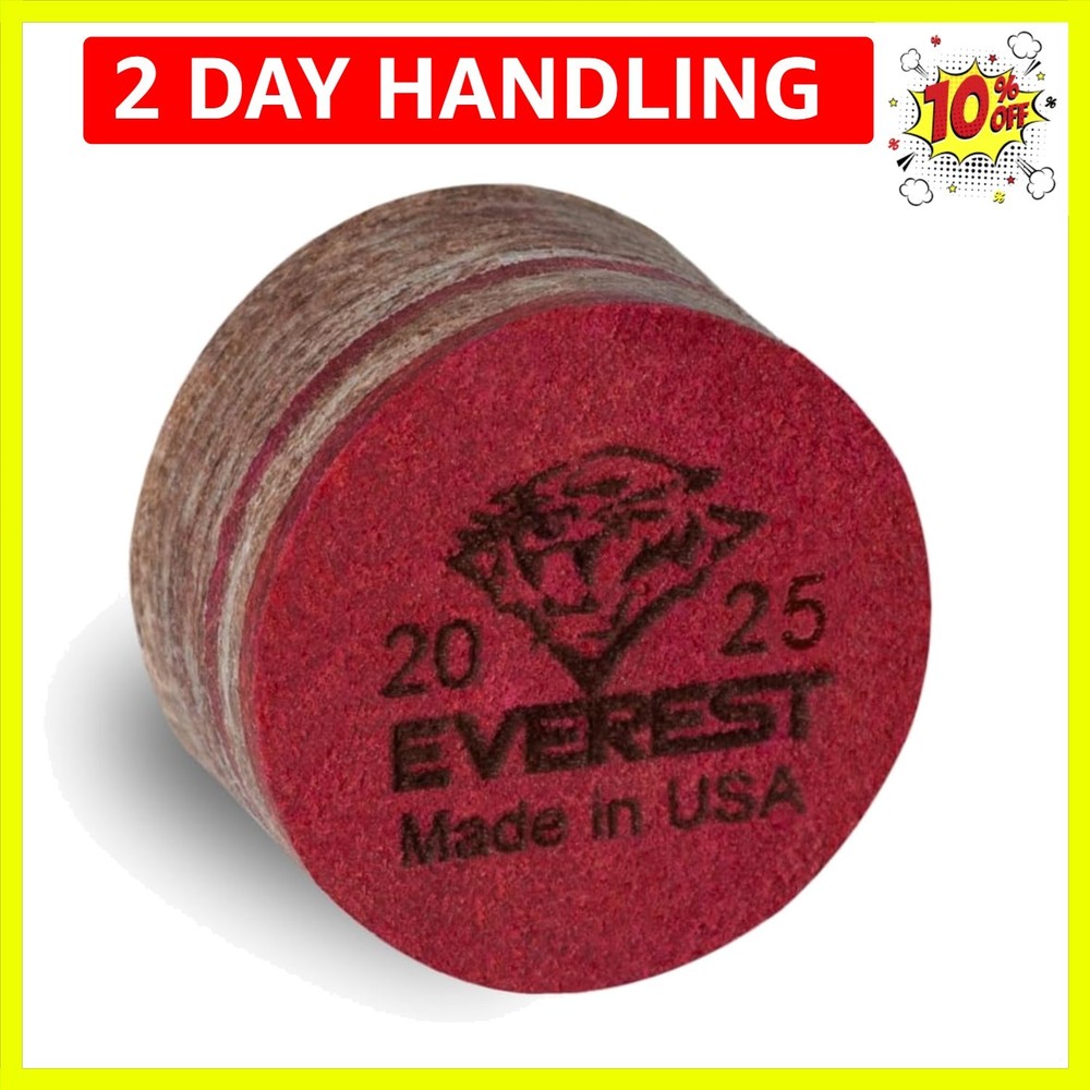 Tiger Everest Laminated Pool Billiard CUE TIP - 1 pc