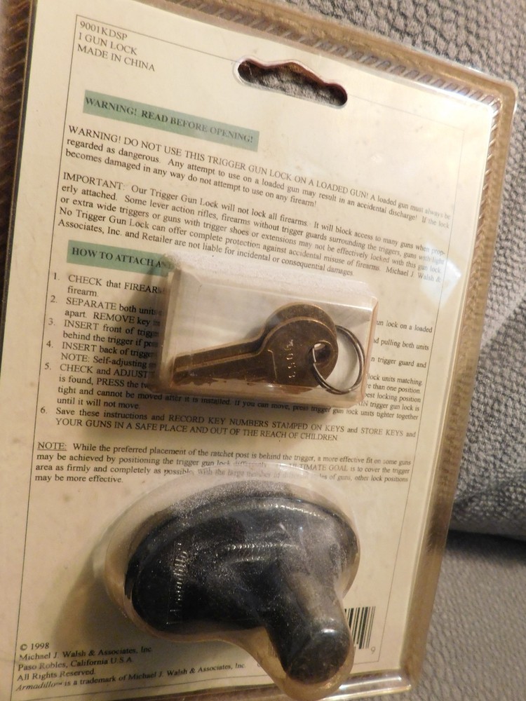 Armadillo Gun Trigger Lock Vintage