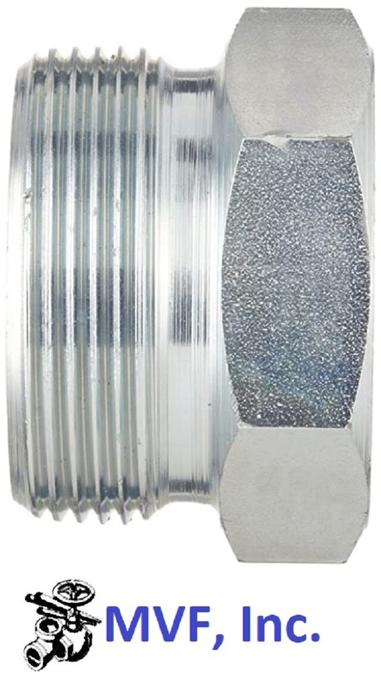 Boss Ground Joint Female Spud Wing Nut Thread x 1" FNPT PTFE SFGJ100S-PTFE