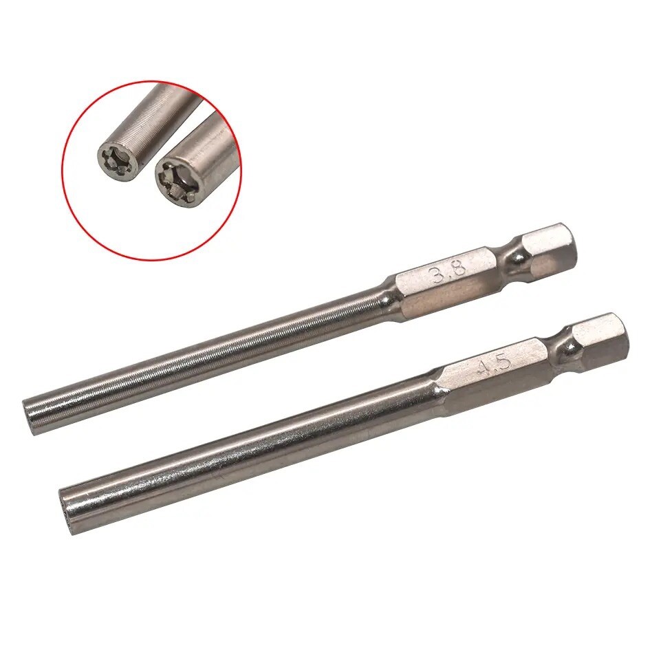 Extra Long 3.8mm & 4.5mm Security Screwdriver Game Bit Tool Set for Nintendo USA