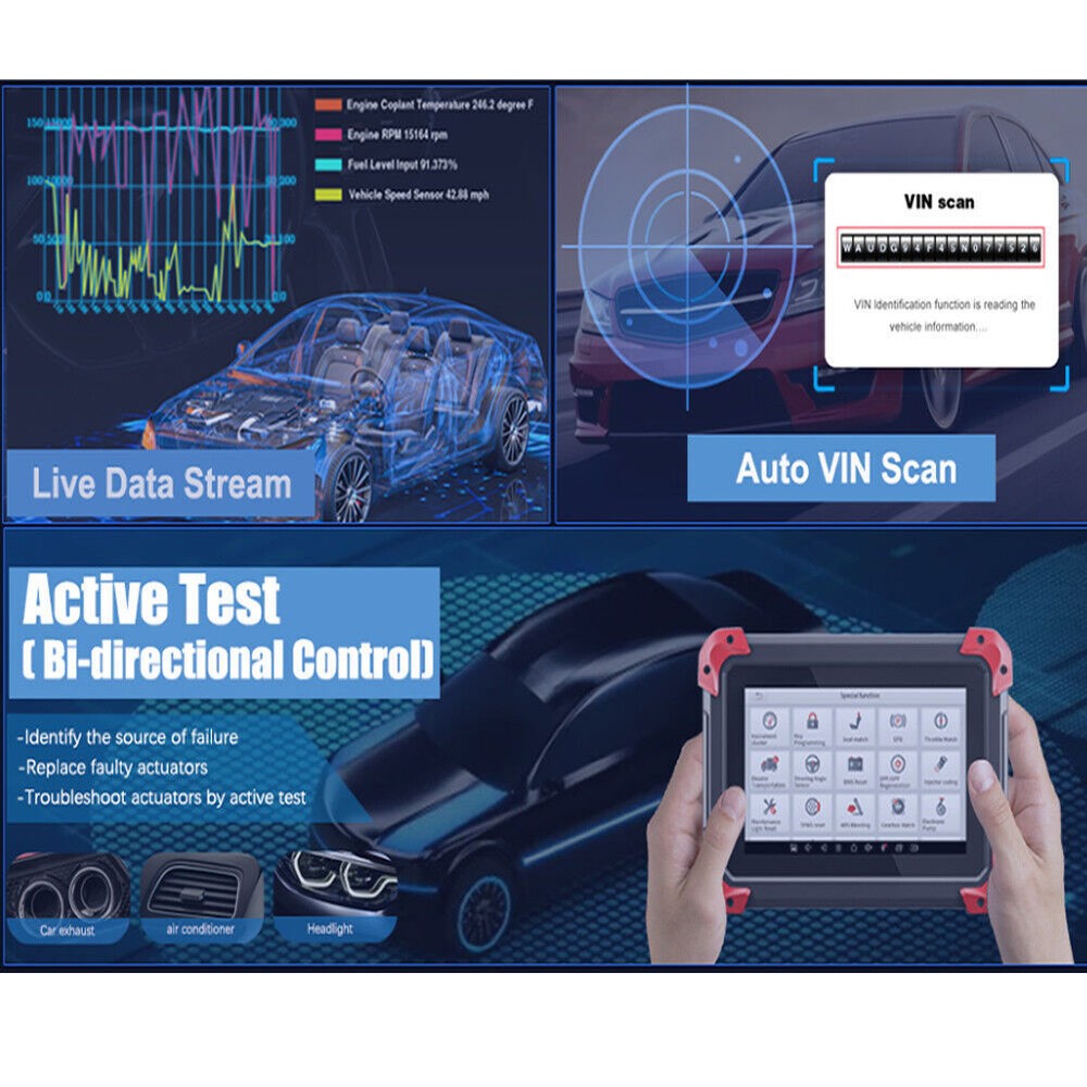 XTOOL D7 Bidirectional Full System OBD2 Auto Car Diagnostic Scanner Tool Coding