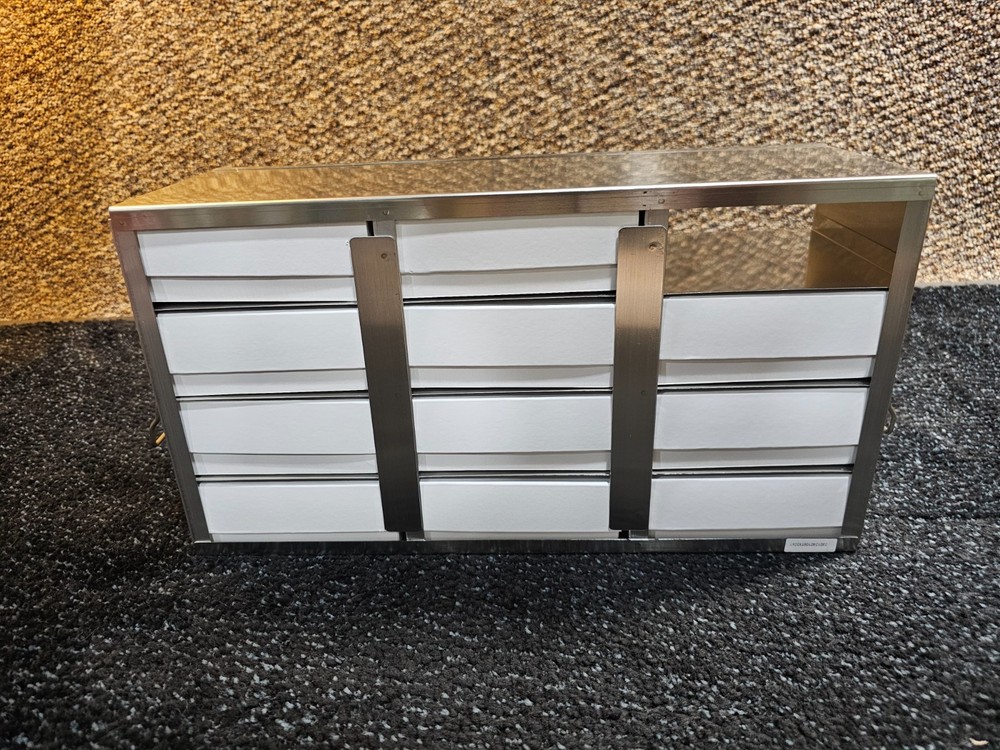 Thermo Scientific Sliding Drawer Freezer Rack, 3 Levels includes 12 Boxes