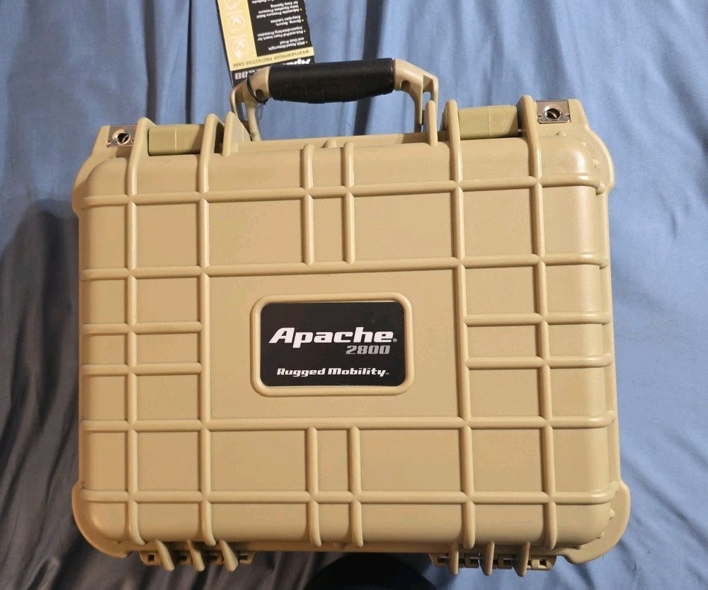 Apache 2800 hard case tan color for guns camera electronics Dust Waterproof case