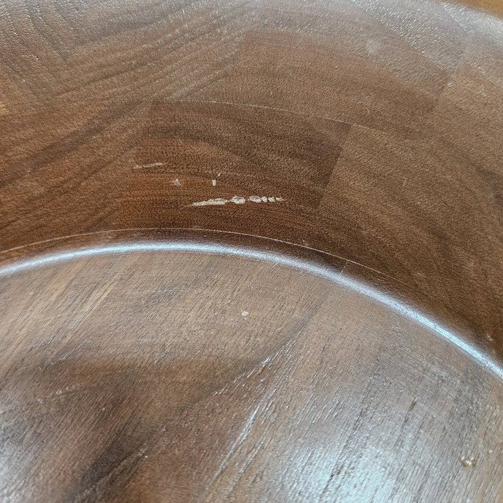 Walnut Nut Bowl 12" With Hole For Tools. Tools Not Included.