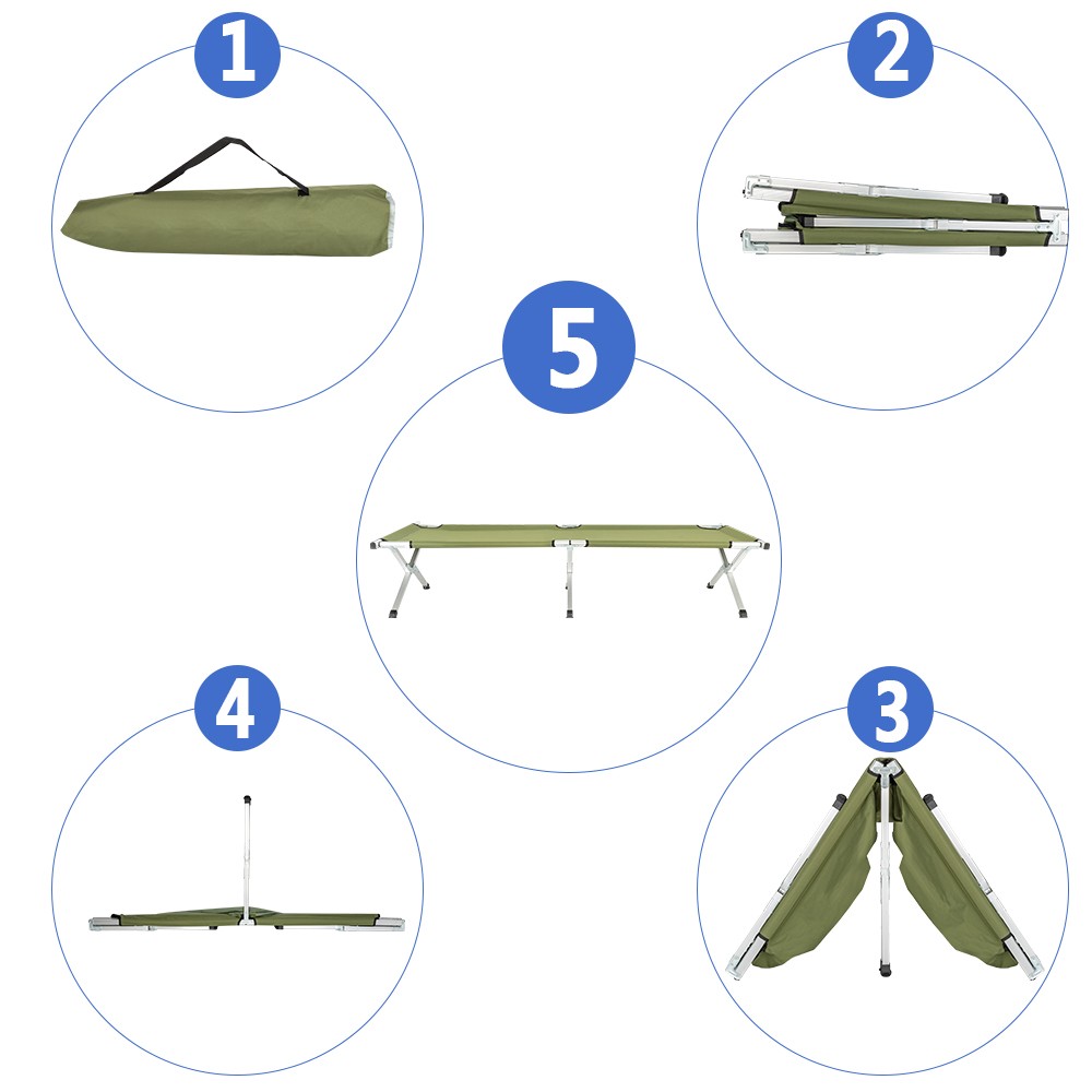 [Old Code: 27860141]RHB-03A Portable Folding Camping Cot with Carrying Bag