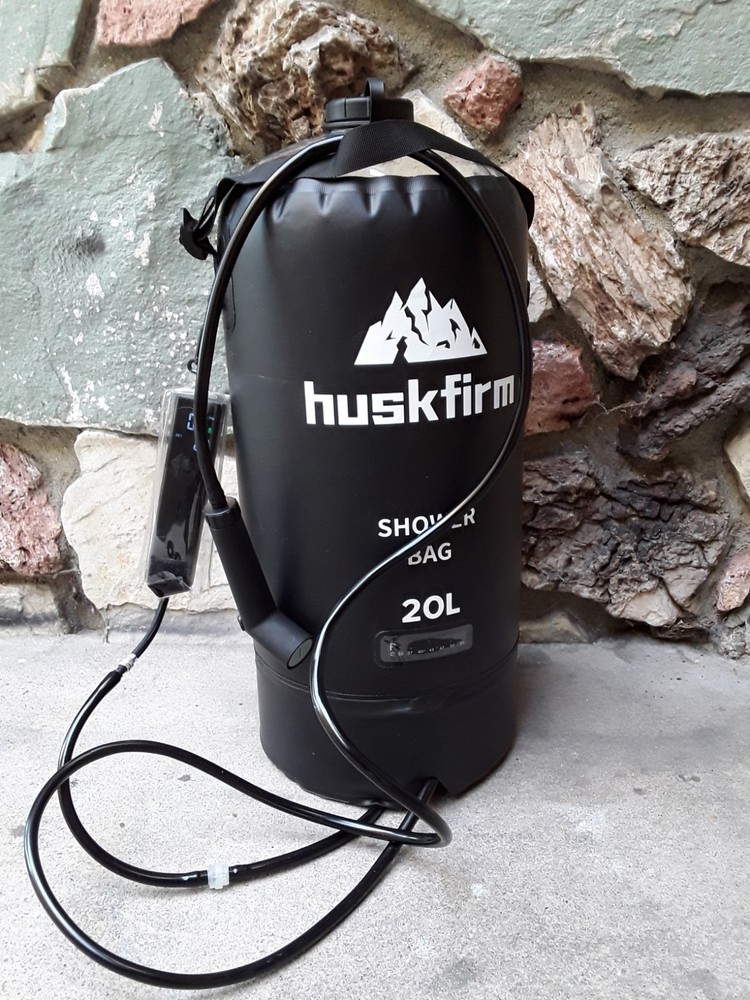 Portable Shower bag With Battery powered Pump