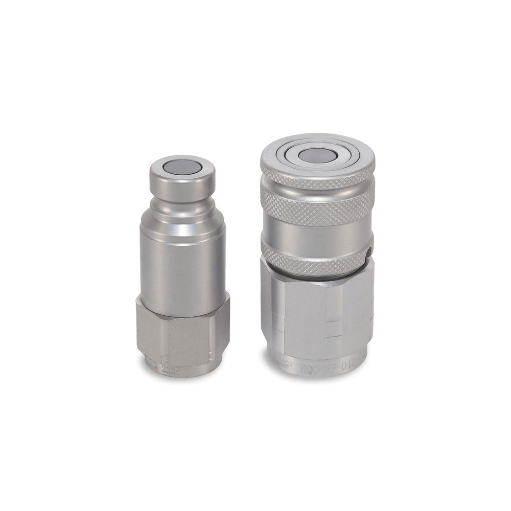1/4″ Flat Face Hydraulic Quick Couplers Set - 1/4″ NPT Thread